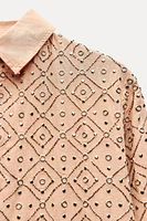 EMBROIDERED BEADED SHIRT ZW COLLECTION