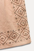 EMBROIDERED BEADED SHORTS ZW COLLECTION