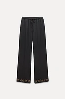 FLOWY BEADED PANTS ZW COLLECTION