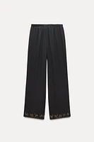 FLOWY BEADED PANTS ZW COLLECTION