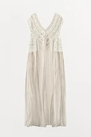 EMBROIDERED NIGHTDRESS STYLE DRESS