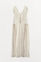 EMBROIDERED NIGHTDRESS STYLE DRESS