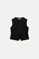 BUTTONED VEST TOP ZW COLLECTION