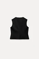 BUTTONED VEST TOP ZW COLLECTION