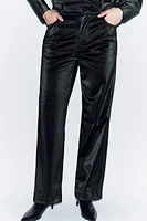 FAUX LEATHER PANTS ZW COLLECTION