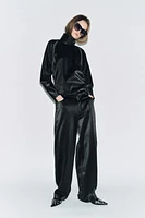 FAUX LEATHER PANTS ZW COLLECTION