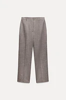 100% WOOL STRAIGHT LEG PANTS ZW COLLECTION