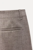 100% WOOL STRAIGHT LEG PANTS ZW COLLECTION