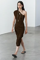 DRAPED ASYMMETRIC DRESS ZW COLLECTION