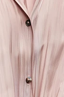 KNOTTED SATIN EFFECT SHIRT