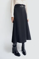 MIDI SKIRT WITH BELT