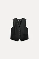 TAILORED LINEN VEST