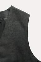 TAILORED LINEN VEST