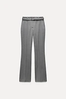 BELTED STRAIGHT LEG PANTS