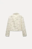 TEXTURED SHORT BLAZER