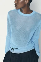 MESH KNIT SWEATER