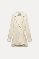 WRINKLE-LOOK SPARKLE BLAZER