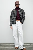 PLAID PUFFER JACKET