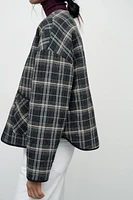 PLAID PUFFER JACKET