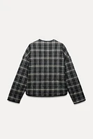 PLAID PUFFER JACKET