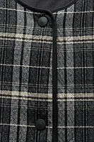 PLAID PUFFER JACKET