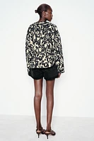 ANIMAL PRINT PUFFER JACKET