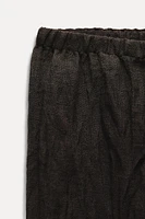 WRINKLED LINEN BLEND PANTS ZW COLLECTION