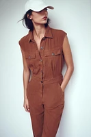 SLEEVELESS BALLOON LEG JUMPSUIT