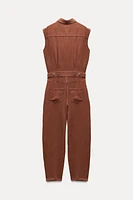 SLEEVELESS BALLOON LEG JUMPSUIT