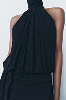 DRAPED HALTER DRESS ZW COLLECTION