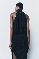 DRAPED HALTER DRESS ZW COLLECTION