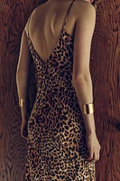 ANIMAL PRINT MIDI DRESS ZW COLLECTION