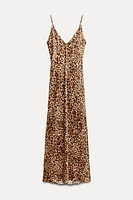 ANIMAL PRINT MIDI DRESS ZW COLLECTION