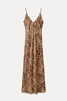 ANIMAL PRINT MIDI DRESS ZW COLLECTION