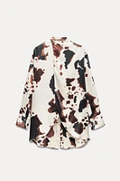 ZW COLLECTION ANIMAL PRINT SHIRT