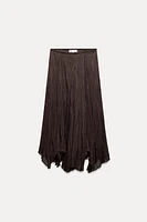 ASYMMETRIC MIDI SKIRT ZW COLLECTION