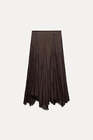 ASYMMETRIC MIDI SKIRT ZW COLLECTION