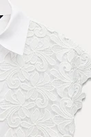 COMBINATION LACE SHIRT