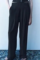 PAJAMA-STYLE PANTS WITH DARTS ZW COLLECTION