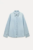 TRF DENIM OPEN SHIRT