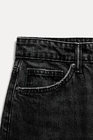 TRF MID-RISE DENIM JORTS