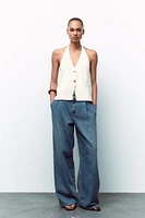 TRF HIGH-WAISTED PANTS WITH DARTS