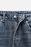 RELAXED MID-RISE TRF SPARKLE JEANS