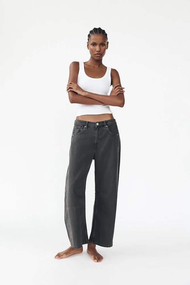 RELAXED MID-RISE BALLOON TRF JEANS