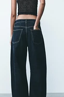 TRF MID WAIST BAGGY BALLOON JEANS