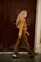 DRAWSTRING CORDUROY PANTS