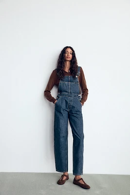 LONG TRF BAGGY DENIM JUMPSUIT