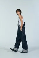 TRF LONG DENIM OVERALLS