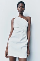 DRAPED ASYMMETRIC DRESS ZW COLLECTION