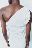 DRAPED ASYMMETRIC DRESS ZW COLLECTION